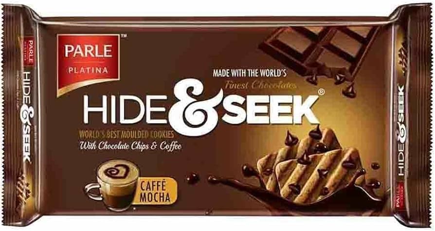 Parle Platina Hide & Seek Caffe Mocha Chocolate Cookies, 308g